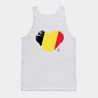 I love my country. I love Belgium. I am a patriot. In my heart, there is always the flag of Belgium. Tank Top